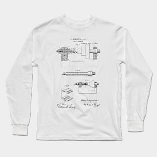 Shaft Bearing Vintage Patent Hand Drawing Long Sleeve T-Shirt